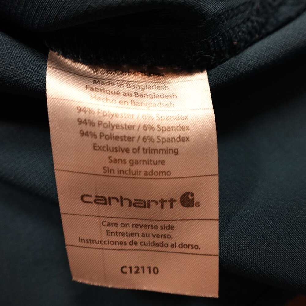 Carhartt Force Scrub Top Women’s Small Teal‎ V-Neck Utility Workwear - Picture 8 of 9